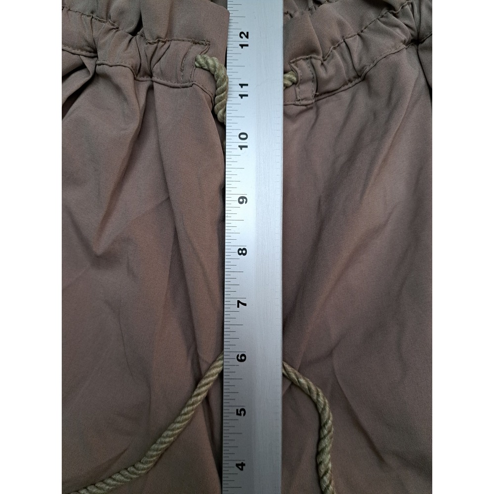 Bar III Womens Taupe Mauve Paperbag Waist Rope Drawstring Shorts Size M - Picture 7 of 8